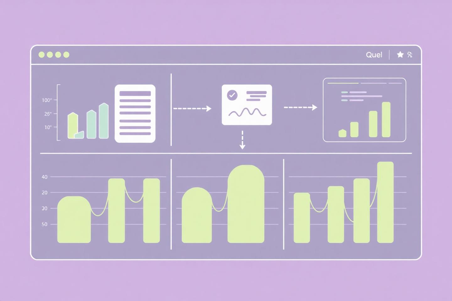 Analytics dashboard linking social post performance to revenue charts
