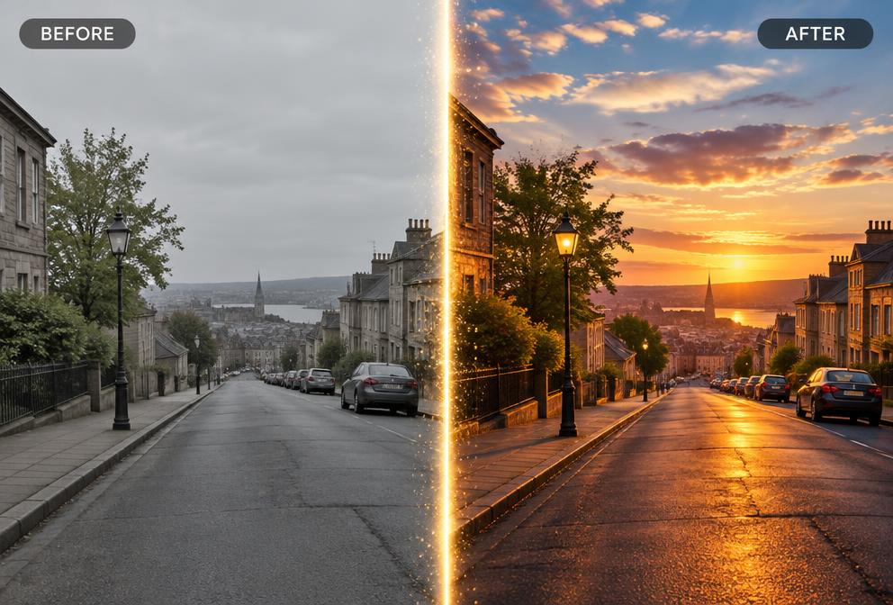 AI Studio Before/After Edit — Pixalera video prompt