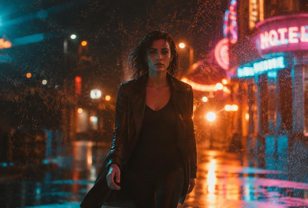 Slow-Motion Rain Walk — Pixalera video prompt
