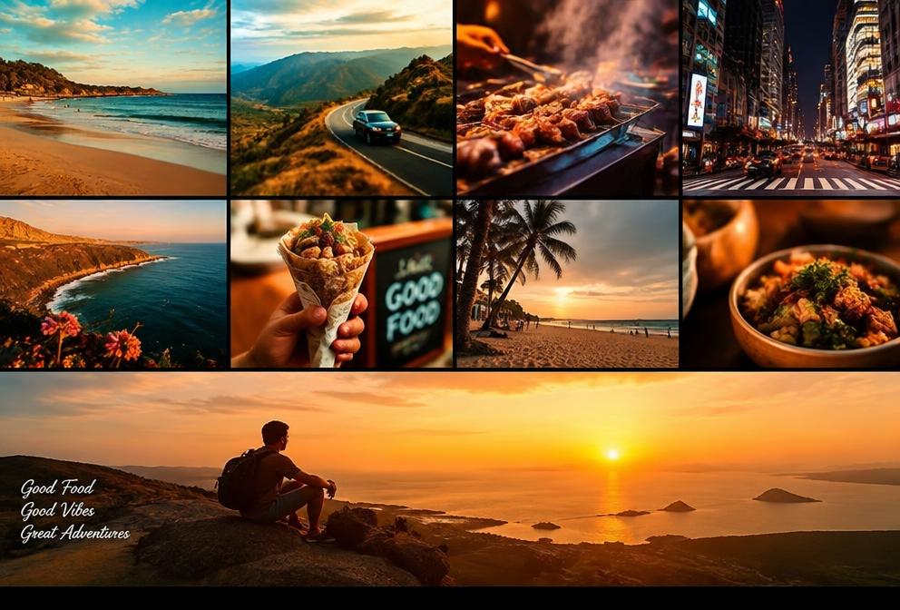 Travel Montage — Text to Video — Pixalera video prompt